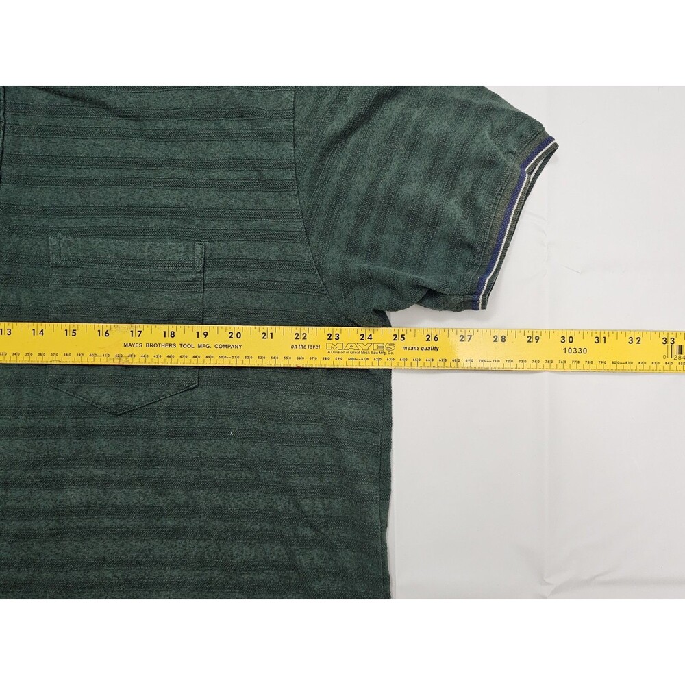 Le Bon Ton Polo Shirt Short Sleeve Green Casual Top 5XL Mens - Picture 5 of 8